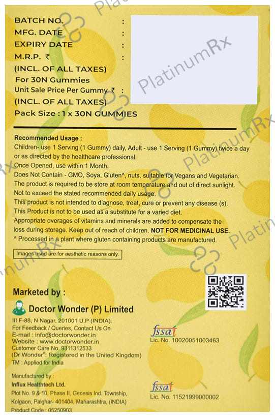 Macuvega Eye Care Gummies (30 Each) Mango 1 Bottle