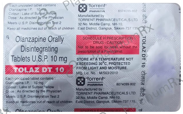 Tolaz DT 10mg Disintegrating strip 15s