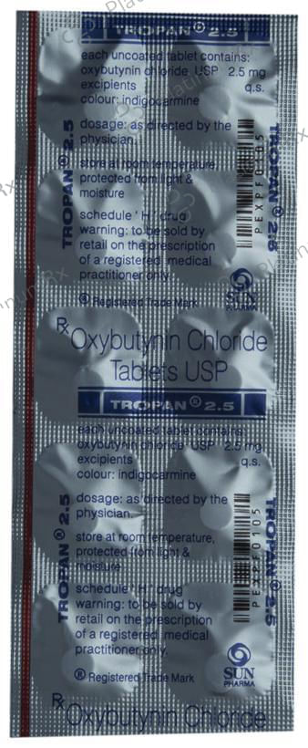 Tropan 2.5mg Tablet 10s