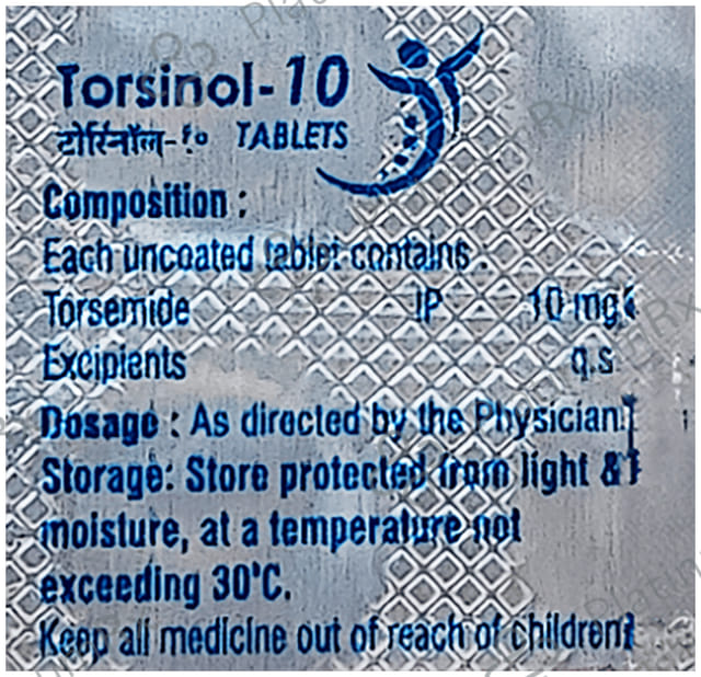 Torsinol 10 Tablet