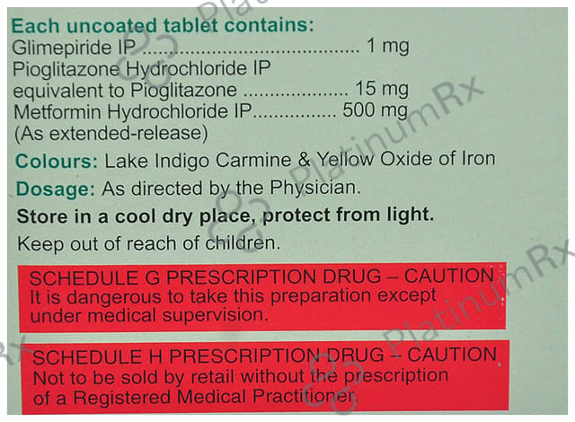 Triexer 1/500/15mg Tablet ER 10s