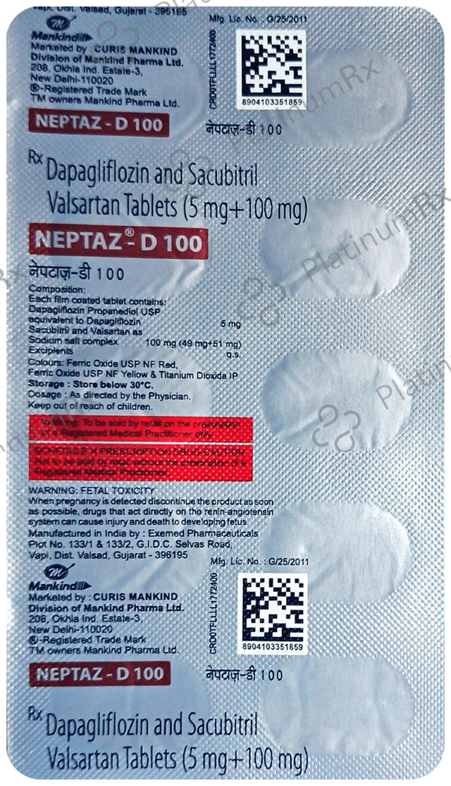 Neptaz D 100/5mg Tablet 10s