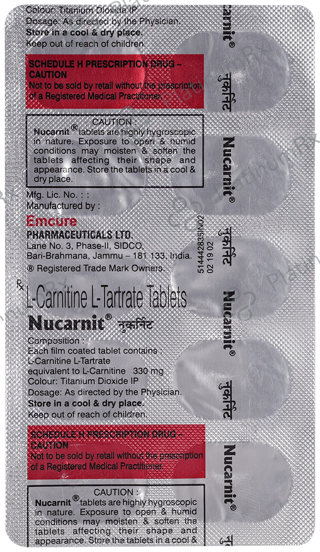 Nucarnit 330mg Tablet 10s