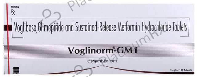 Voglinorm GM 1/500/0.2mg Tablet SR 15s