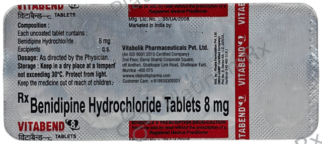 Vitabend 8mg Tablet