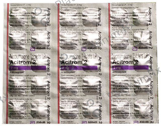 Acitrom 2mg Tablet 30s