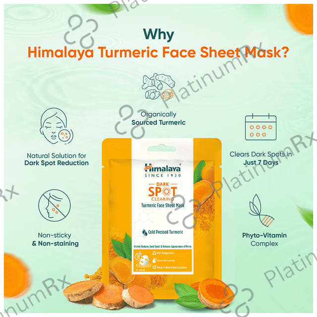 Himalaya Dark Spot Clearing Face Sheet Mask Turmeric