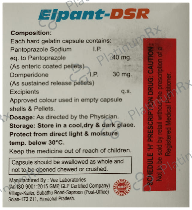 Elpant DSR Capsule 10s