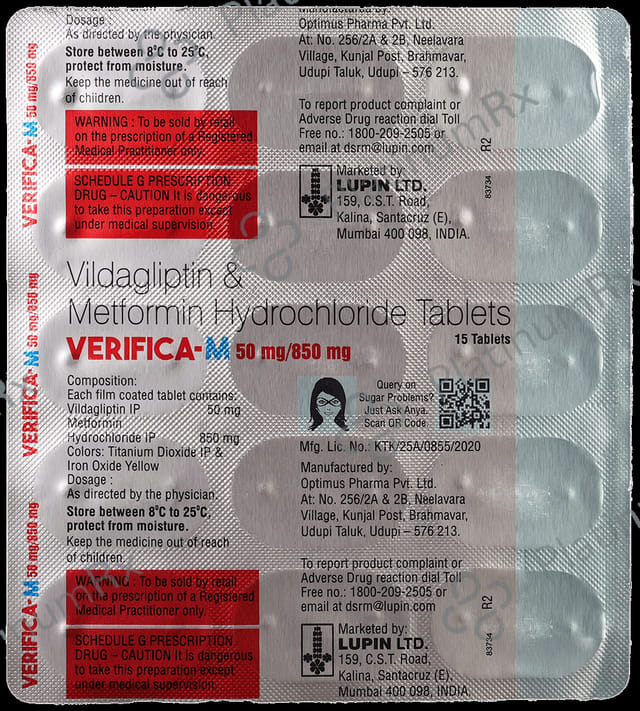 Verifica M 50/850mg Tablet 15s