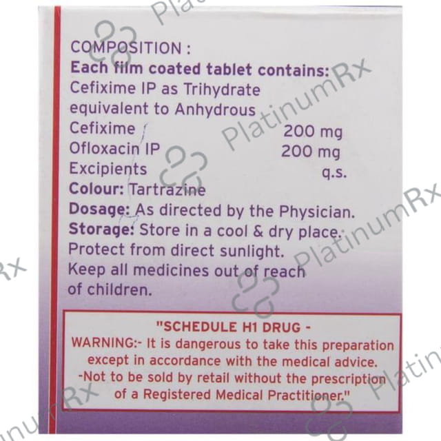 Cefilab O 200/200mg Tablet 10s