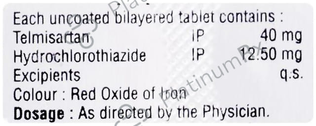 Telapp H 40/12.5mg Tablet 10s