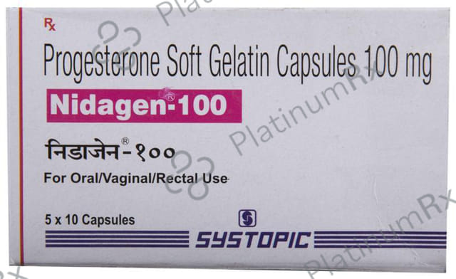 Nidagen 100mg Capsule 10s