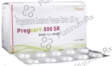 Pregcert 300mg SR Tablet 10s