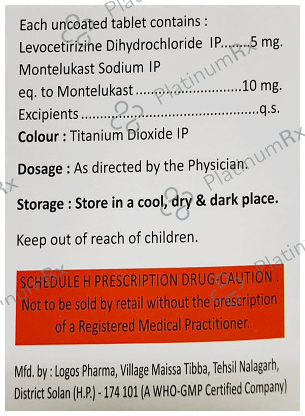 Febrikast LC 5mg/10mg Tablet