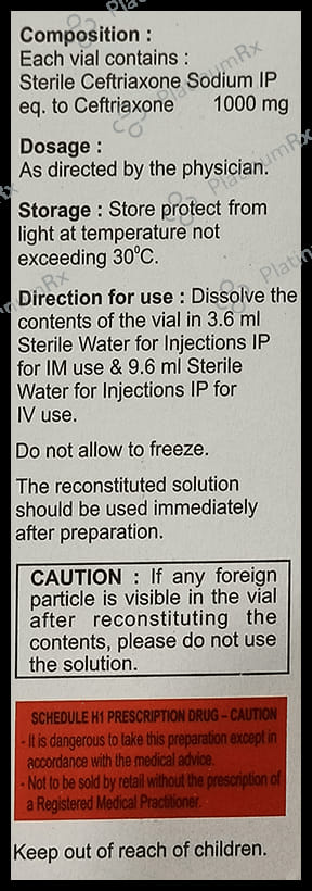 Biocef 1g Injection 1s