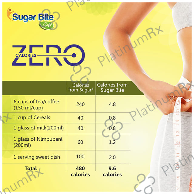 Sugar Bite Gold Low Calorie Sweetener Pellets 300 pellets