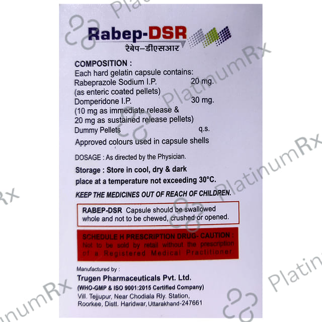 Rabep D 30/20mg Capsule SR 10s