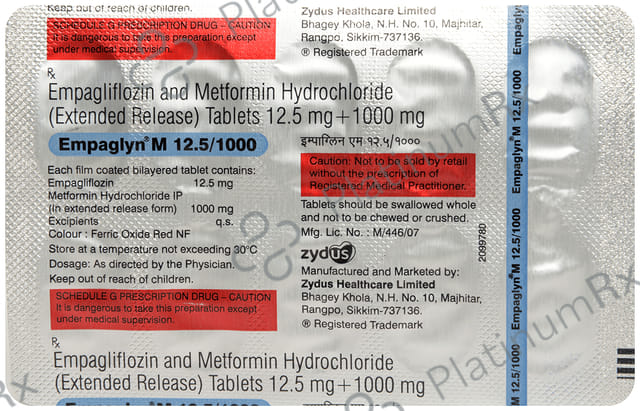 Empaglyn M 12.5/1000mg Tablet 10s