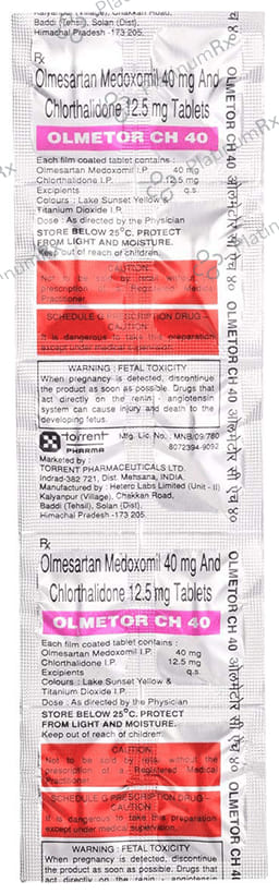 Olmetor CH 12.5/40mg Tablet 10s
