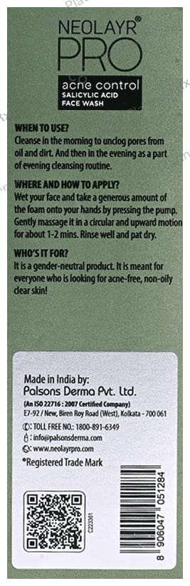Neolayr Pro Acne Control Salicylic Acid Face Serum