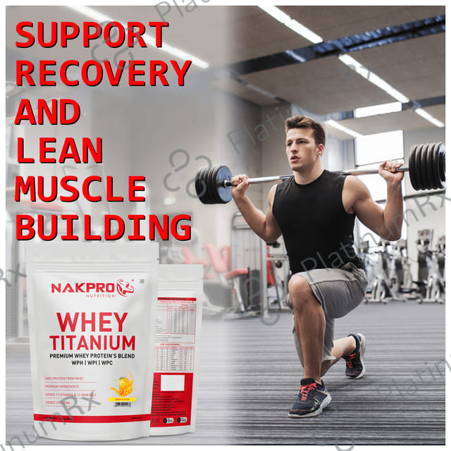 Nakpro Nutrition Whey Titanium Premium Whey Protein's Blend Mango