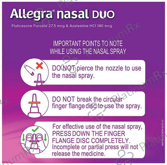 Allegra 140/27.5mcg Nasal Duo Spray 7gm