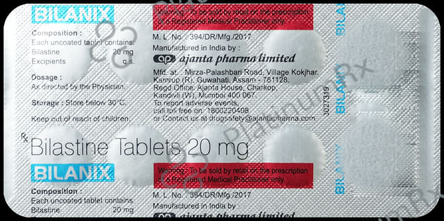 Bilanix 20mg Tablet 10s