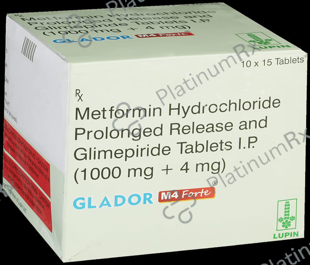 Glador M4 Forte 4/1000mg Tablet PR 15s