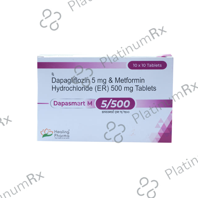 Dapasmart M 5/500mg Tablet ER 10s