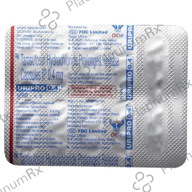 Uripro 0.4mg Capsule PR 10s