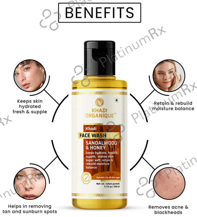 Khadi Organique Khadi Face Wash Sandalwood and Honey