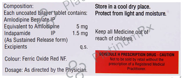 Amlodac D 5/1.5mg Tablet SR 10s