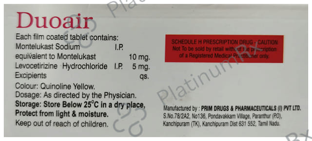 Duoair 5/10mg Tablet 10s