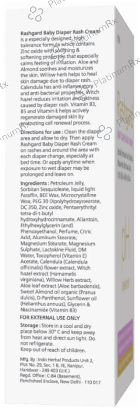 Rashgard PH Balanced Baby Diaper Rash Cream (50gm Each) 4 Tube