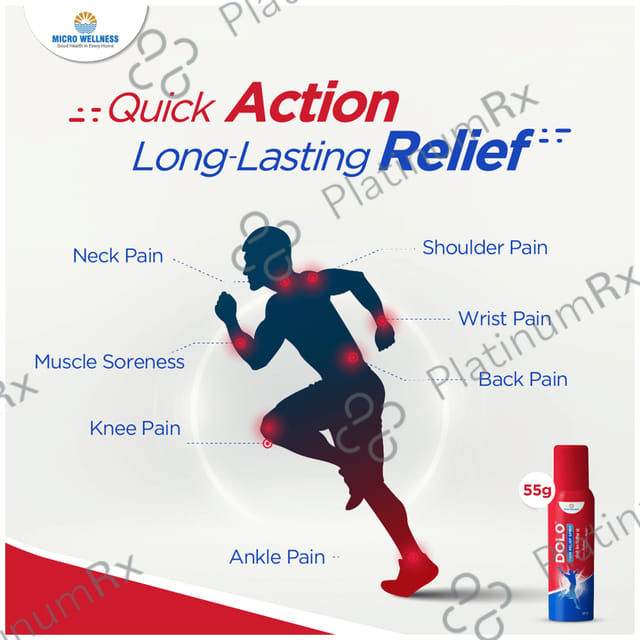 Dolo Pain Relief Spray 55gm