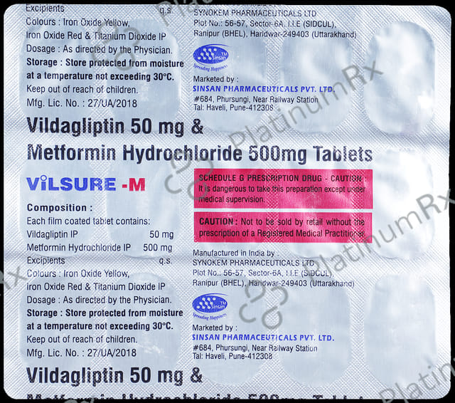 Vilsure M 500/50mg Tablet 15s