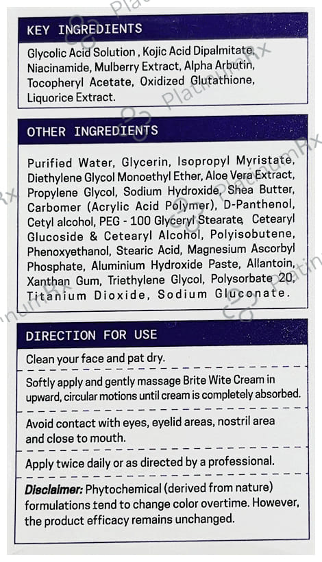 Brite Wite Cream 30gm