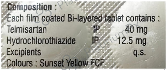 Telkum H 40mg/12.5mg Tablet