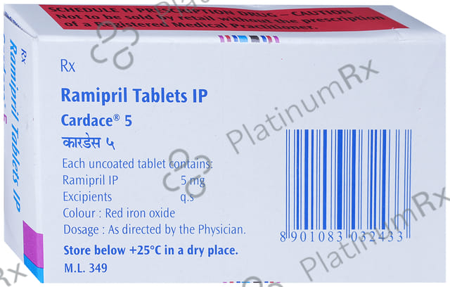 Cardace 5mg Tablet 15s