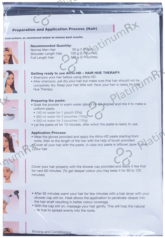 Altris HD Hair Hue Therapy Colour Dark Brown Sachet 3s