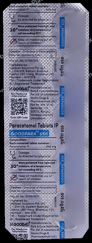 Goodpara 650 Tablet