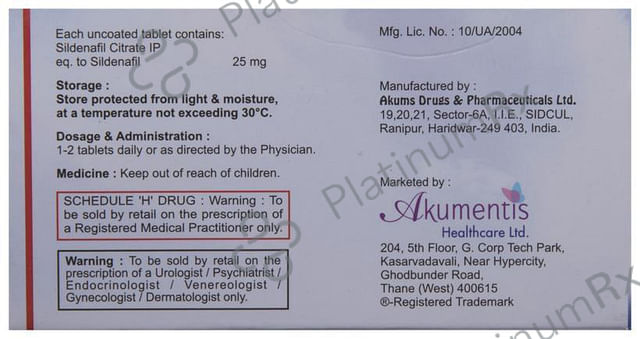 Alivher 25mg Tablet 10s