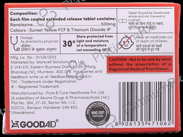 Ranolaid Tablet ER