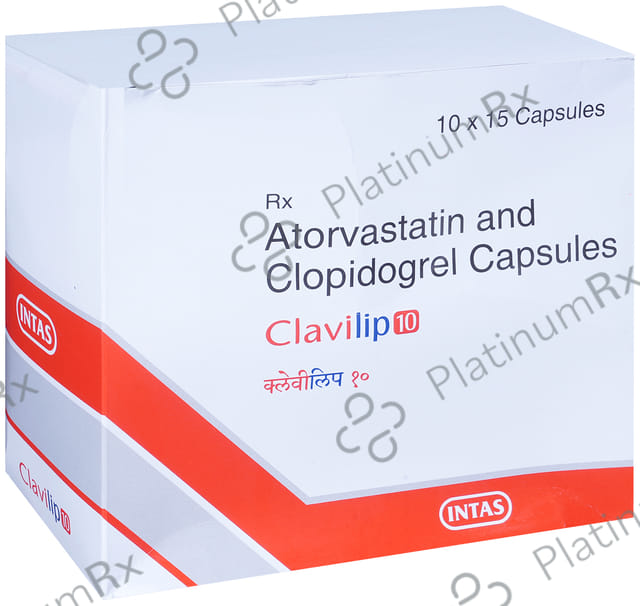 Clavilip 10/75mg Capsule 15s