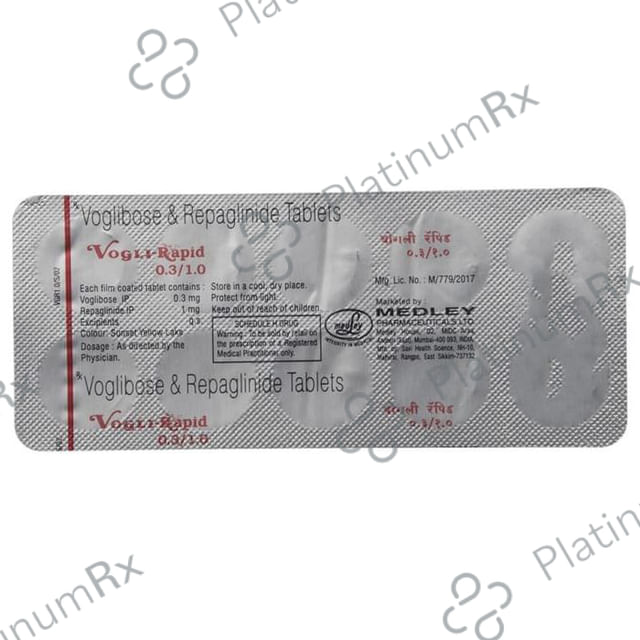 Vogli Rapid 0.3/1mg Tablet 10s