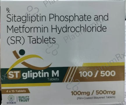 ST Gliptin M 100/500mg Tablet SR 15s