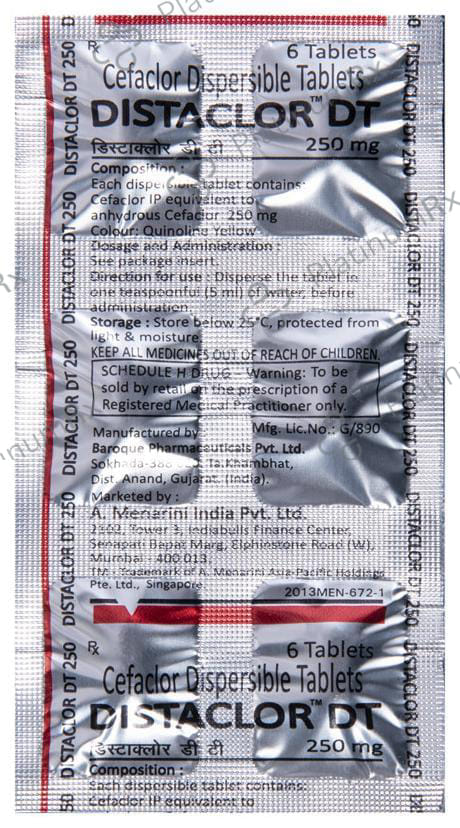 Distaclor 250mg Tablet DT 6s