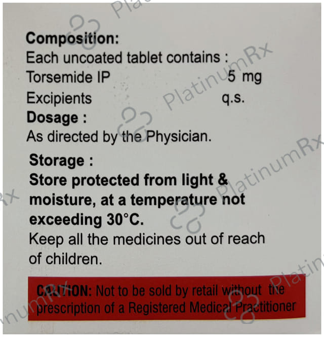 Torsitas 5mg Tablet 15s