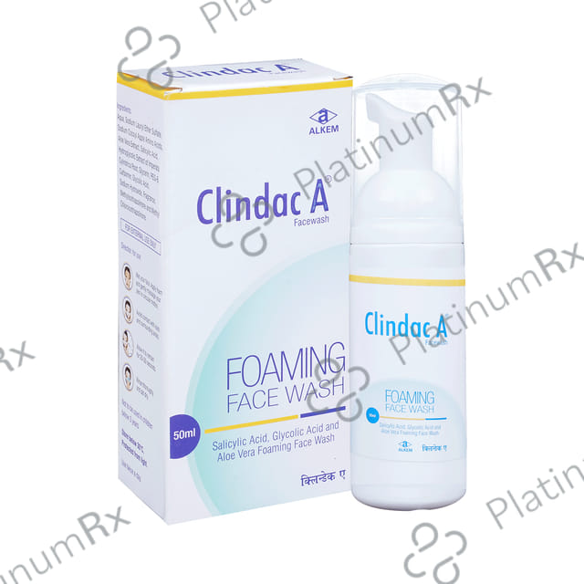 Clindac A Foaming Face Wash 50ml