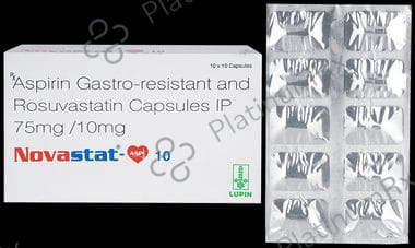 Novastat Asp 10/75mg Capsule 10s